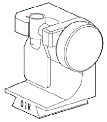 Clamp 02R (D743275ZB) for Tubular Keys for Silca Futura