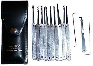 13 Piece Spring Steel Pick Set