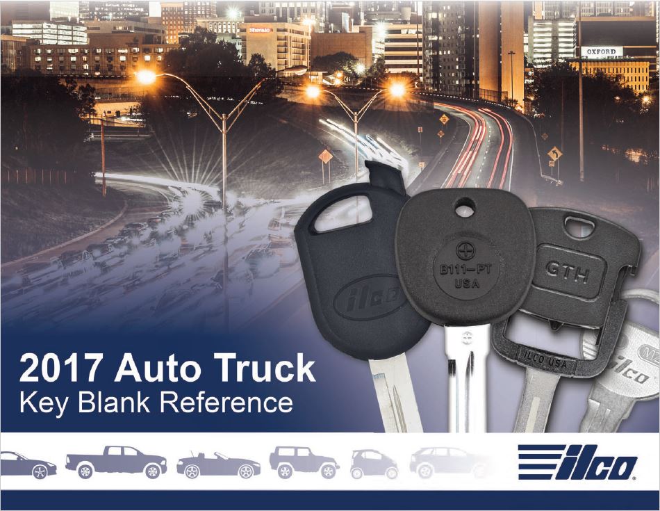 Ilco 2017 Auto Truck Key Blank Reference