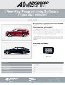 ADS-2296 - Toyota / Lexus 2020 New Key Programming Software