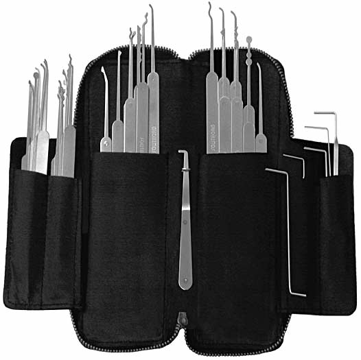 Thirty-Seven Piece Slim Line Lock Pick Set - C3010 