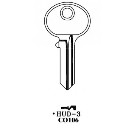 CORBIN (CO106-BR,1003M) Key Blank