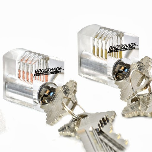 Brockhage Clear Practice Lock Set