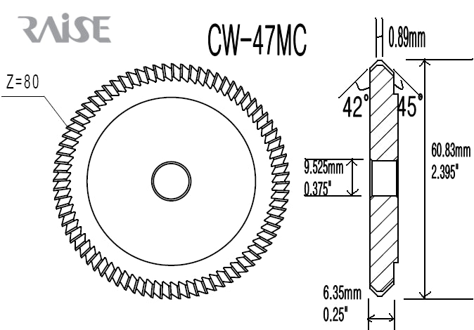 Replacement Cutter CW-47MC