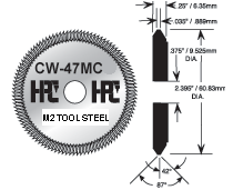 87 Degree Milling Cutter