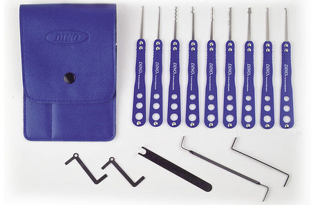 15-Pc. Stainless Steel Lock Pick Set -by Dino