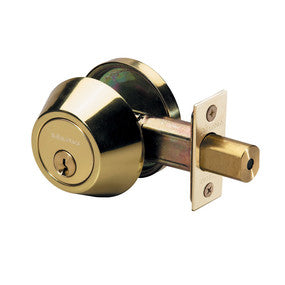 Single Cylinder Deadbolt (SC1) Polished Brass -by Master Lock