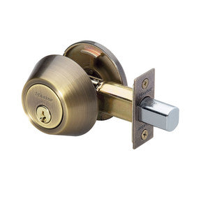 Single Cylinder Deadbolt (SC1) Antique Brass -by Master Lock