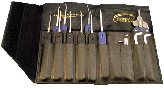 Plastic Handle 9-Piece Government Steel & Spinner Pick Set, GSP-9-5 PLUS SET