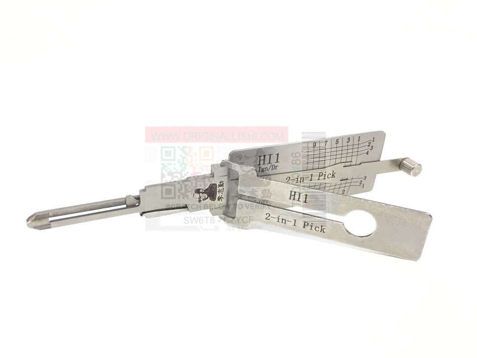 Original Lishi Hino HI1-DR/IGN 2-in-1 tool