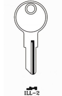 Illinois (ILL2, 1043C) NP Key Blank 10-PACK