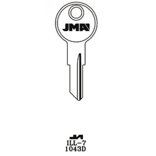 Illinois (ILL7, 1043D) Key Blank