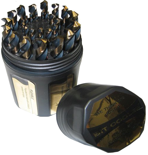 1/16 - 1/2 HSS Black & Gold Drill Bit Set, 29 Pieces