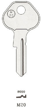 Master lock (M20-BR,1092-6000) Key Blanks