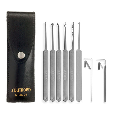 8 Piece Lock Pick Set With Metal Handles -MPXS-08