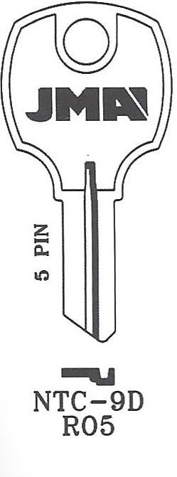 NTC-9D key blank