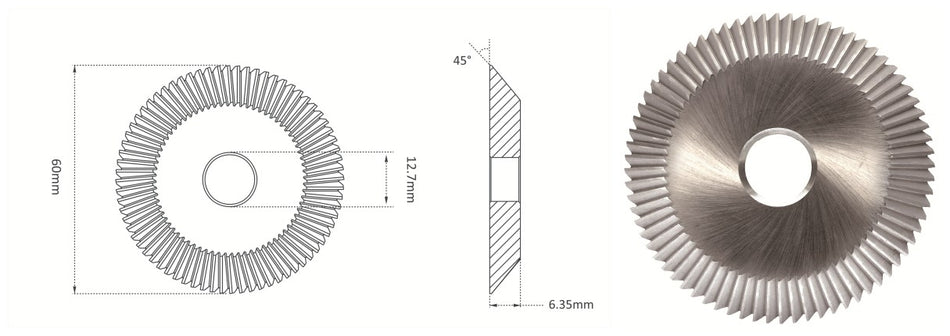 Replacement Cutter HSS 34MC (23RF/CW-34TS/CU1/CU5) 