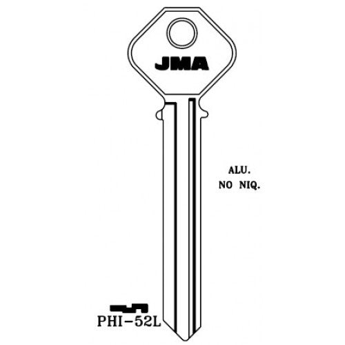 Phillips 52 long key blank 