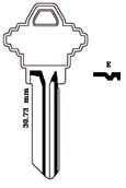 SCHLAGE 'E' (SC9-BR,A1145E) Key Blank