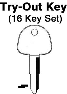 SUZUKI - 1977-1982 Motorcycle & ATV - TO-28 (SUZ11) 16pc. Try-Out Key Set