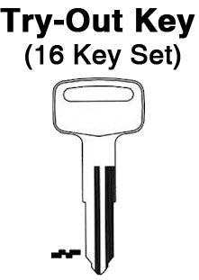 YAMAHA & SUZUKI - 1981 & up ("F" Series) - TO-30B (YH51) 16pc. Try-Out Key Set