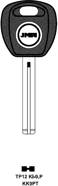 Kia (TP12KI-9-P) Transponder Key (KK9PT)