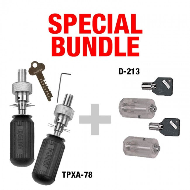 SPECIAL: 8 Pin &amp; 7 Pin Advanced Tubular Picks + Clear Practice Lock Set