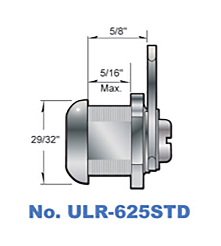 5/8'' Replacement Cam Lock Package (CH751) (12 Pack) -by Hudson